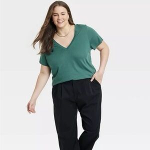 NEW A New Day Teal V Neck T Shirt